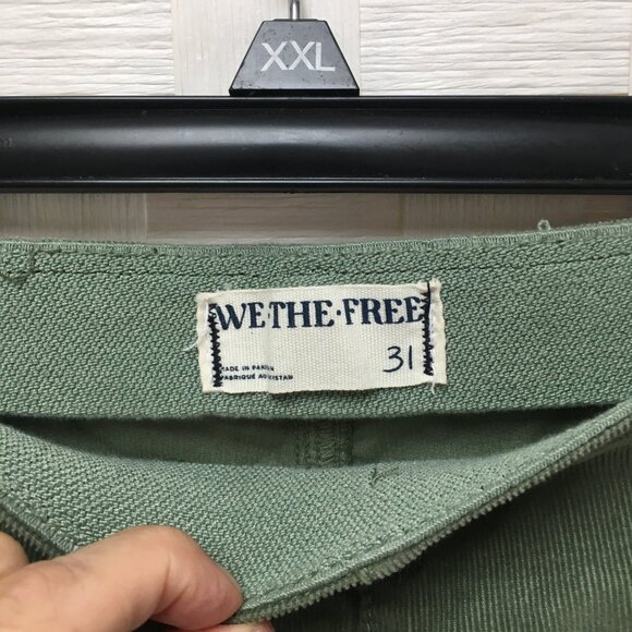we the free olive green corduroy pants size 31 - Picture 6 of 10